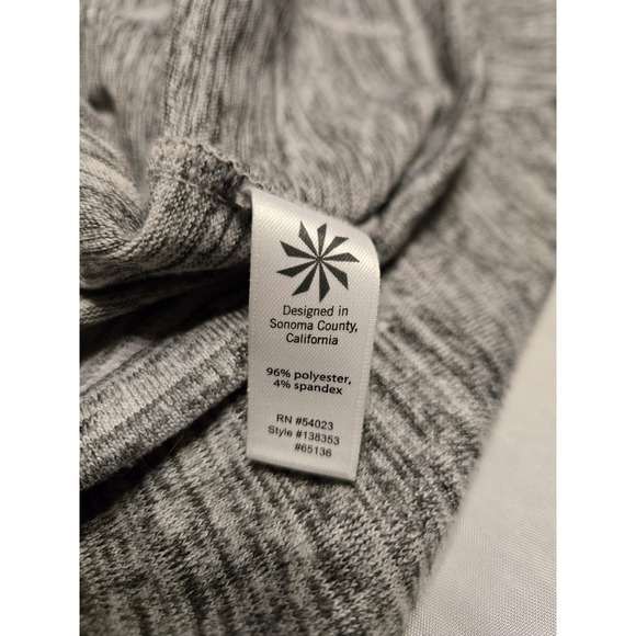 Athleta techie sweat gray cowl‎ hoodie oversized soft w Pocket XS athletic fall - Picture 6 of 10